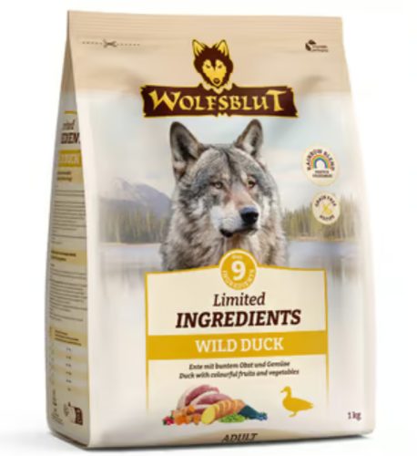 Wolfsblut, WOLFSBLUT Limited Ingredients, Trockenfutter Hund, Adult, Wild Duck 1 kg
