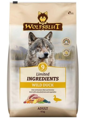 Wolfsblut, WOLFSBLUT Limited Ingredients, Trockenfutter Hund, Adult, Wild Duck 9 kg