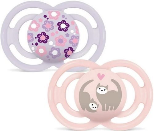 MAM Perfect Nuggi Silikon, 16-36 Monate, pink/lila (2 Stk)
