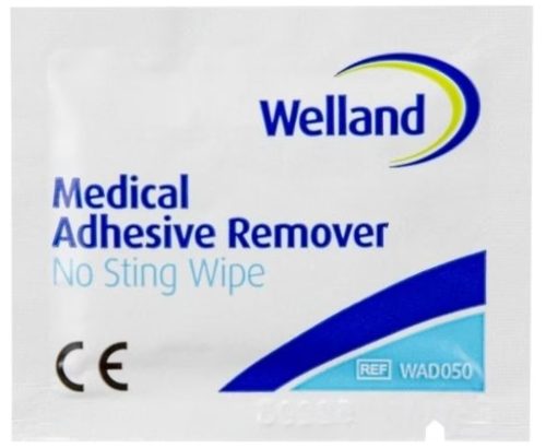 Welland Adhesive Klebstoffentferner Tüchlein, 72x165mm (50 Stk)