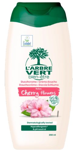 L'ARBRE VERT Ökologisches Duschgel Kirschblüten (260ml)