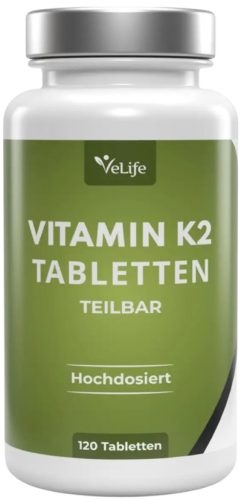 VeLife Vitamin K2 Tabletten teilbar (120 Stk)