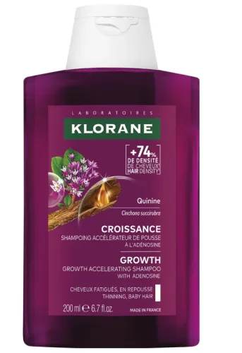KLORANE - Haarwuchs-Shampoo mit Adenosin, 200 ml