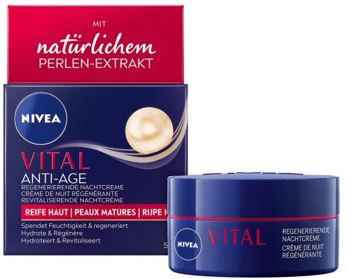 Nivea, NIVEA VITAL Anti-Falten Intensiv Nachtpflege Nachtcreme 50 ml
