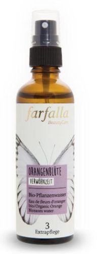 farfalla, farfalla - Orangenblüte,Bio-Pflanzenwasser,Verwöhnzeit, 75 ml