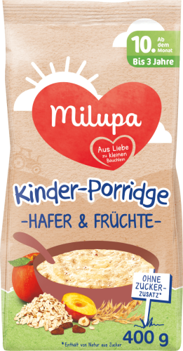 Milupa Kinder-Porridge mit Hafer und Früchten 10M (400g)