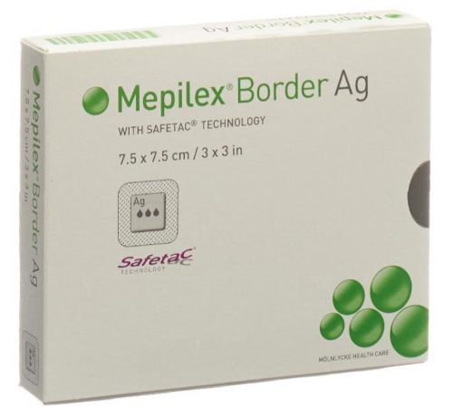 Mepilex Border Ag Schaumverband 7.5x7.5cm (5 Stk)