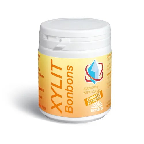 Biosana Xylit Bonbons Orange / Zitrone (80 Stk)