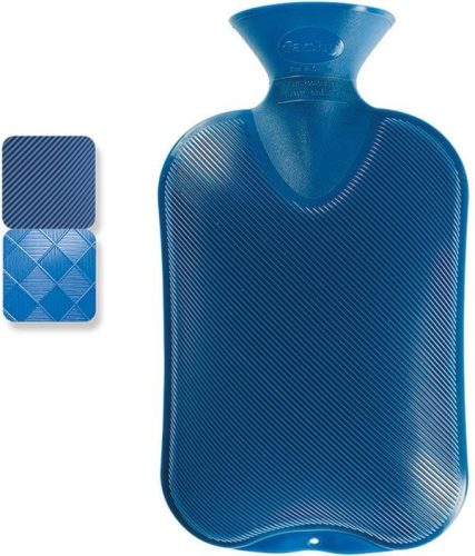 fashy Wärmflasche, 2 Liter, Halblamelle, Saphir (1 Stk)