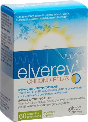ELVEREV' Chrono-Relax L-Tryptophan Kapseln (60 Stk)