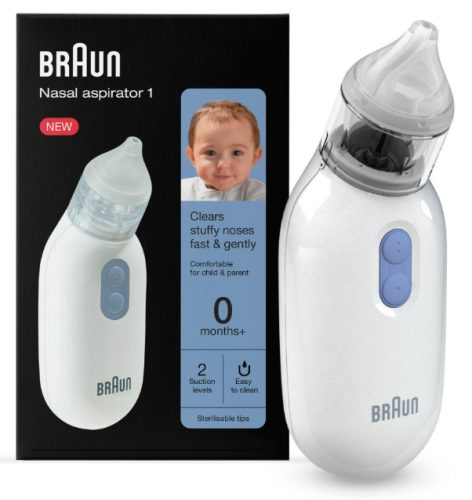 Braun, Braun Nasensauger "1 - BNA100EU" Elektrischer Nasensauger für alle Altersgruppen 0+