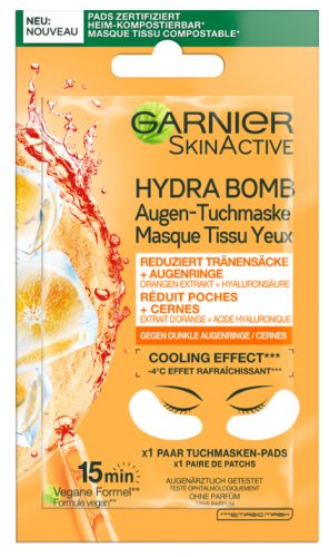 Garnier, Garnier Skin Active Hydra Bomb Augen-Tuchmaske Orange Augenmasken & -pads 1 ct