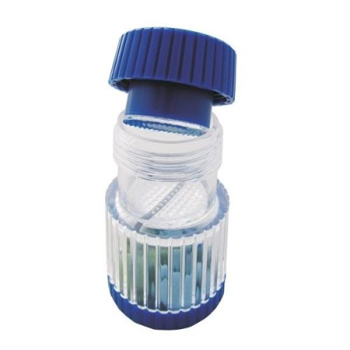 SUNDO Tablettenmörser Schraubdeckel blau-transparent (1 Stk)