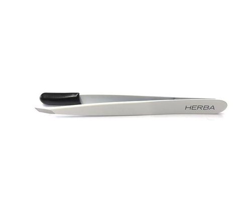 HERBA, Herba.Pinzette schr&auml;g, Inox, weiss