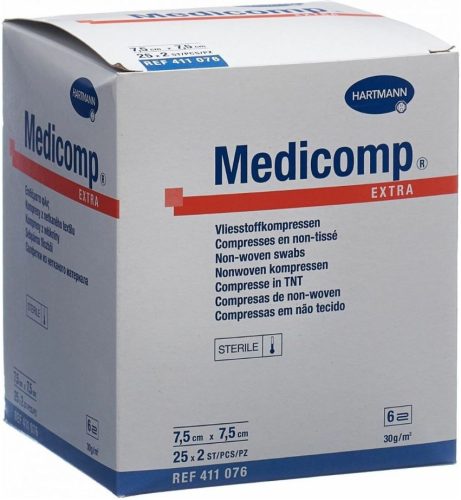 Medicomp Extra 6 fach S30 7.5x7.5cm (25x2 Stück)
