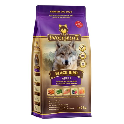 Wolfsblut, WOLFSBLUT Black Bird Truthahn mit Süßkartoffel 2 kg