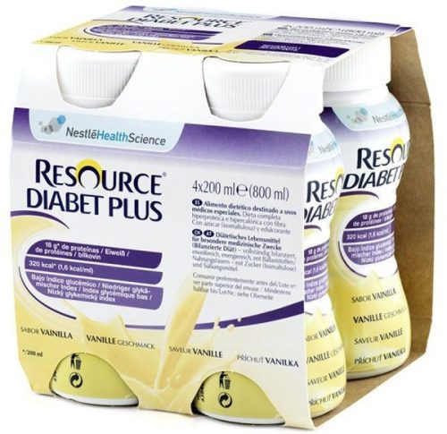 Resource Diabet plus Vanille (4x200ml)