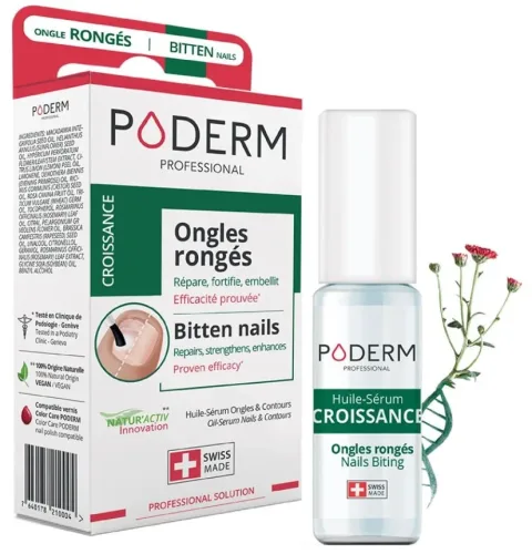 PODERM - Abgekaute Nägel Stopp-Serum - Swiss Made, 8 ml, Transparent
