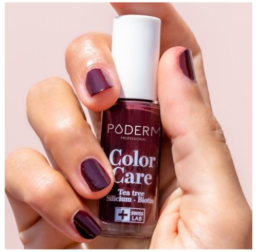 Poderm Vernis Color Care 437 Rouge Noir (8ml)
