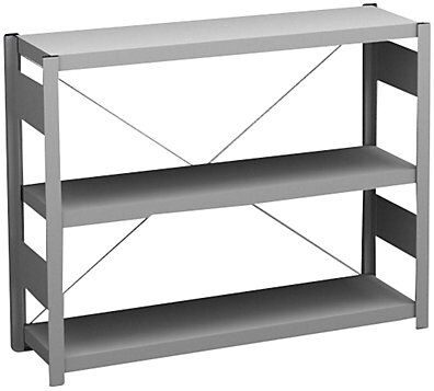 undefined, Sideboard-Steckregal, verzinkt Höhe 825 mm, 3 Böden, Grundregal Fachtiefe 300 mm, Fachlast 150 kg