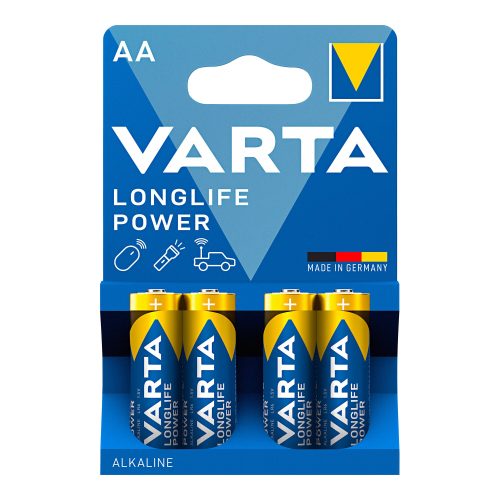 VARTA, VARTA Batterie Longlife Power 04906 121 414 AA/LR06, 4 St&uuml;ck