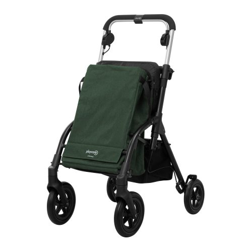 Gehwagen, Shopping Trolley R05 mit Tasche und Sitz, grün