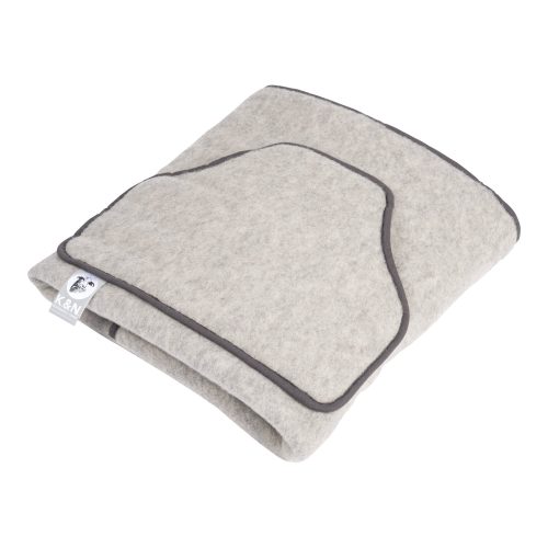 Schurwoll-Fleece Kniedecke, 120x100 cm