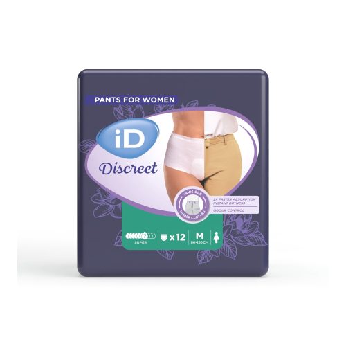 iD Inkontinenz-Slip, super, Discreet Pants Women, Größe: M