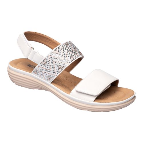 wonderwalk Klett-Stretchsandalette ?Saskia?, Größe: 36, weiß