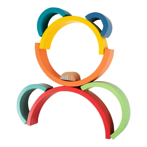 Holzbausteine Regenbogen