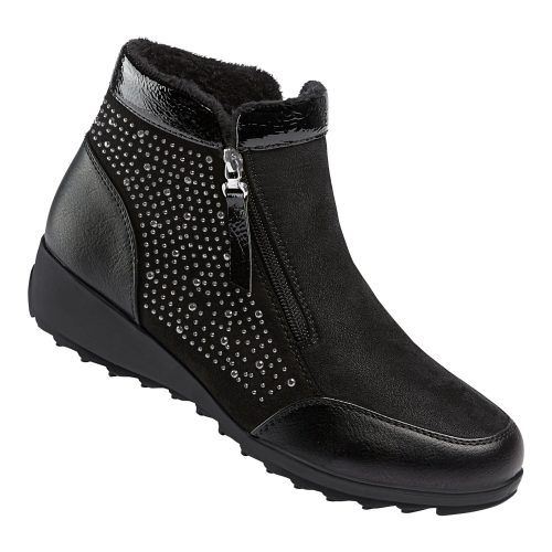 wonderwalk, wonderwalk Stiefelette "Rita" mit Reißverschluss, gefüttert, Größe: 36, schwarz