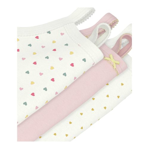 3er-Pack Bodys ohne Arm Herzen