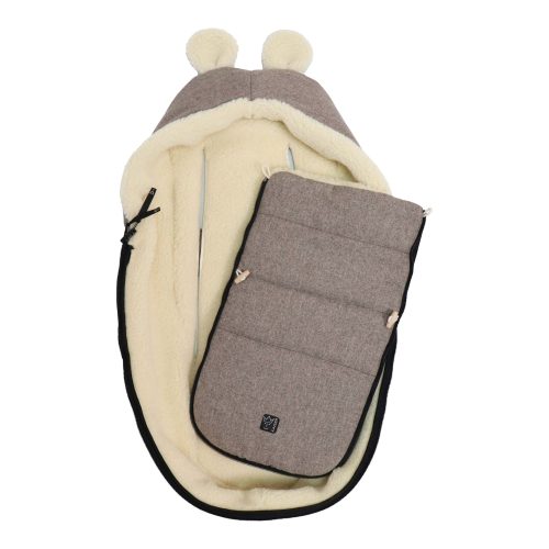 Winterfußsack HOODY MAUS WOOL für Babyschalen