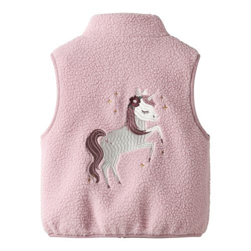 Plüschweste Einhorn Herzen