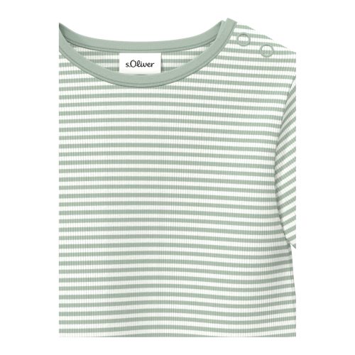 Shirt langarm Ringel Rippqualität