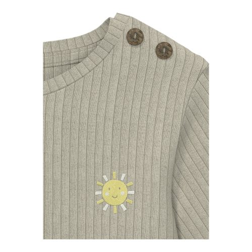 Shirt langarm Sonne Rippqualität