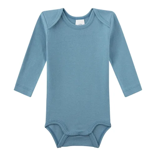 Sanetta 3er-Pack Bodys langarm Bären natur/blau