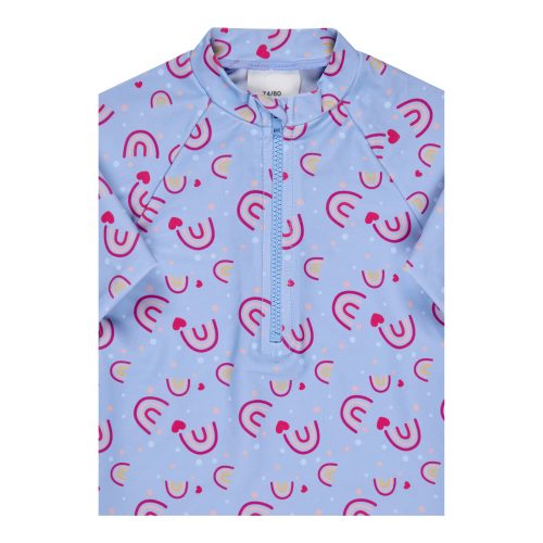 Badeshirt langarm mit UV-Schutz Regenbogen
