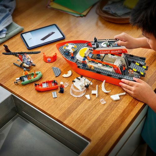 LEGO, LEGO® - 60504 Rettungsboot der Küstenwache mit Hubschrauber, Multicolor
