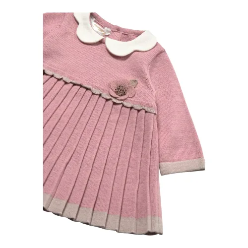 Strickkleid langarm mit Bubikragen