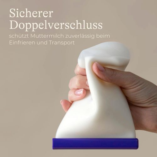 Silikon Muttermilchbeutel wiedderverwendbar, 5 Stück