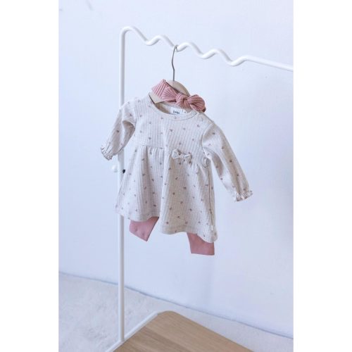 Kleid langarm Blumen Rüschen