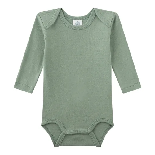 Sanetta 2er-Pack Bodys langarm Dinos oliv/bunt