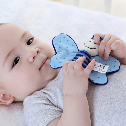 sigikid ® Greifring Knister-Schmetterling blau Red Stars Collection