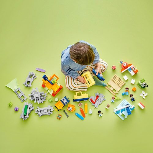 LEGO, 10428 DUPLO Town Große interaktive Eisenbahn, Konstruktionsspielzeug