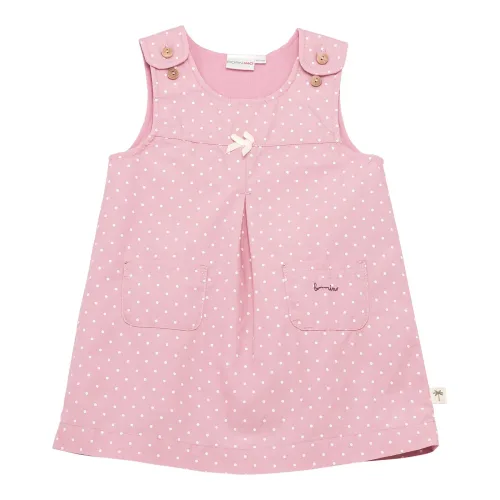 2-tlg. Set Webkleid mit Shirt Punkte