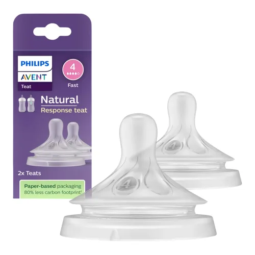 PHILIPS AVENT, Philips Avent Natural Response Sauger, Grösse 4, 3M+ (2 Stk)