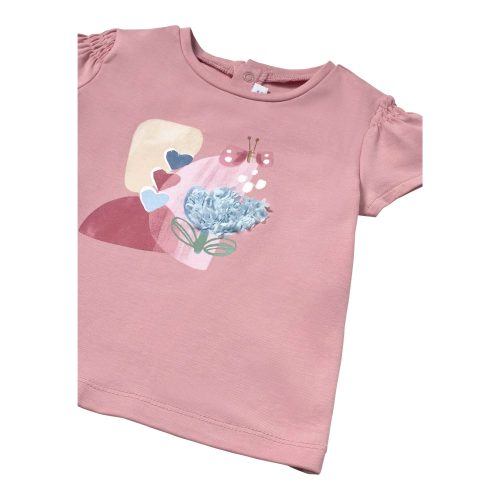 T-Shirt Blume Schmetterling