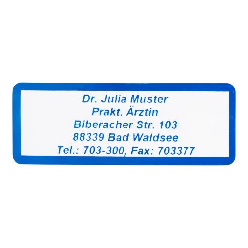 undefined, Namensaufkleber "Schrifttyp B", blau