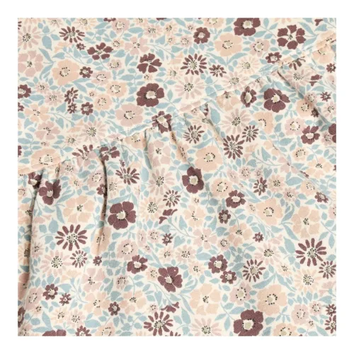 Kleid langarm Volant Blumen